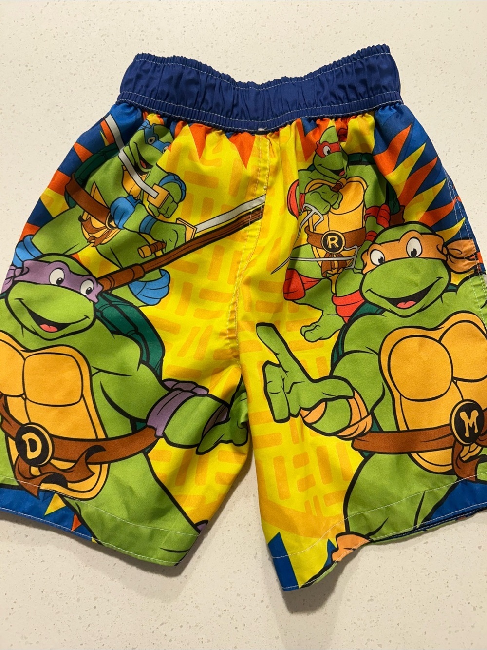 Nickelodeon Blue & Yellow Ninja Turtle Swim Shorts